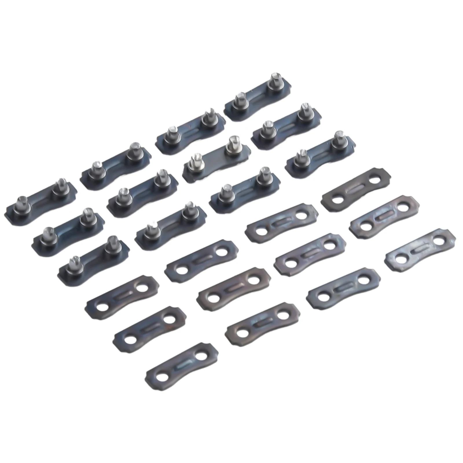 

12 Sets Heavy Duty Chainsaw Chain Repair Kits 3/8 LP .050 Inch Links Tie Straps Chainsaw Parts For Home Garden Tool