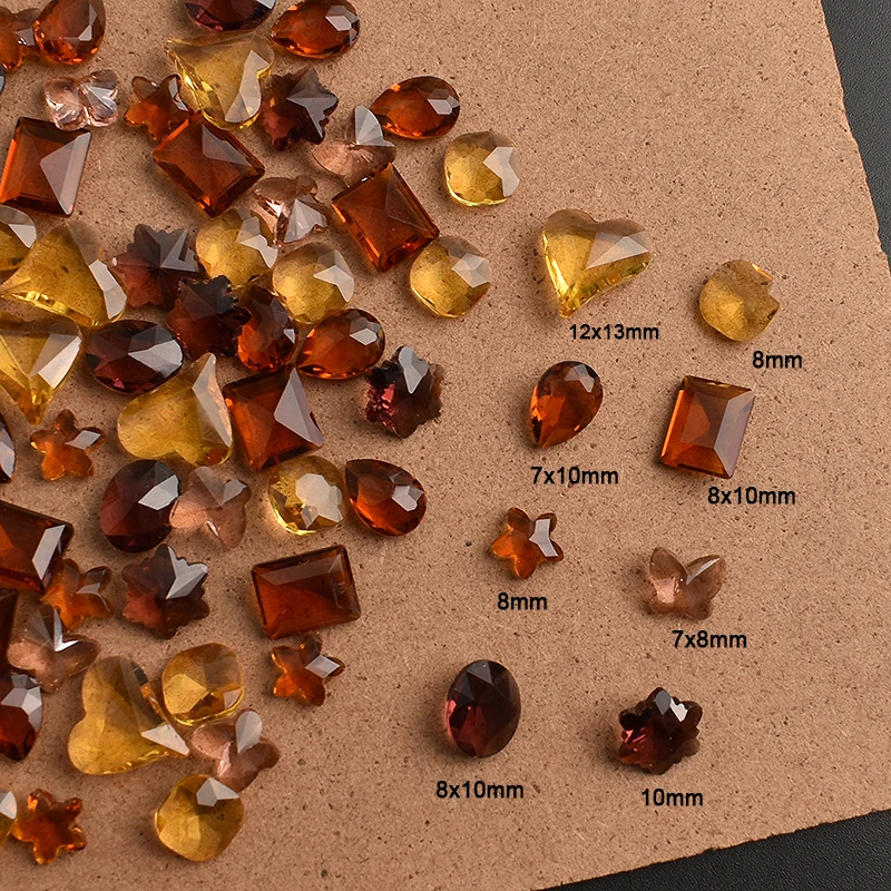 

Прозрачный карамельный цвет, Смешанная форма для ногтевого дизайна, водный бриллиант, фотография K9, стеклянная сетка смешанных цветов, 3D искусство