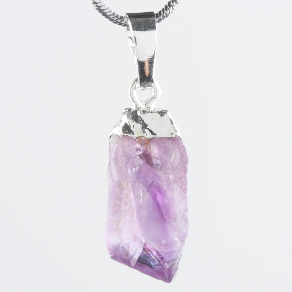 

Natural Crystal Stone Pendant Healing Gemstone Point Wand For Jewelry Making DIY Necklace Accessories