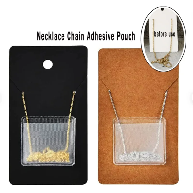 

Карточка для ожерелья 50 шт./упаковка, кармашек для хранения свободной цепочки, строительное ожерелье, Упаковочная цепочка, держатель для конвертов, карман TLO173