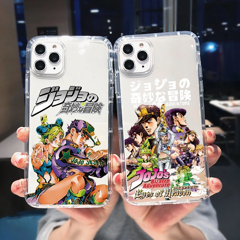 Anime Jojos Bizarre Adventure Phone Case For Iphone 12 11 Pro Xr X Xs Max Se2 13 7 8 6 Plus Cute Clear Soft Silicone Cover Coque Mobile Phone Cases Covers Aliexpress
