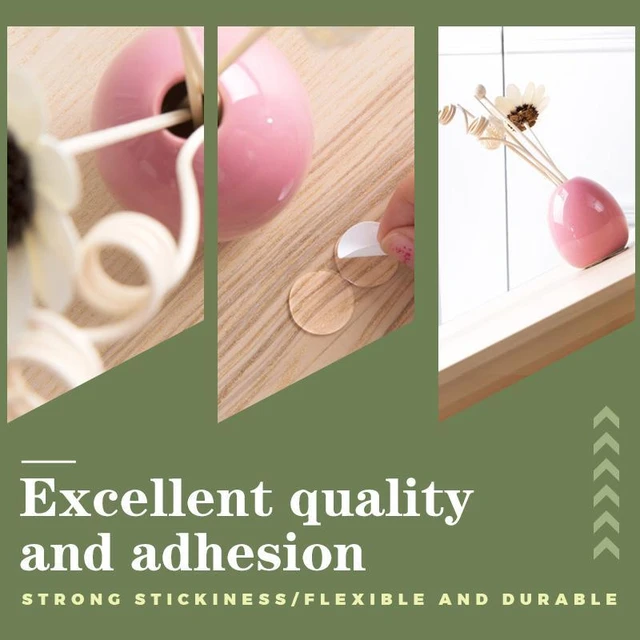 Clear Invisible Double-faced Circle Dot Glue Silicone Self Adhesive Dots  Stickers Adhesive Dots - AliExpress