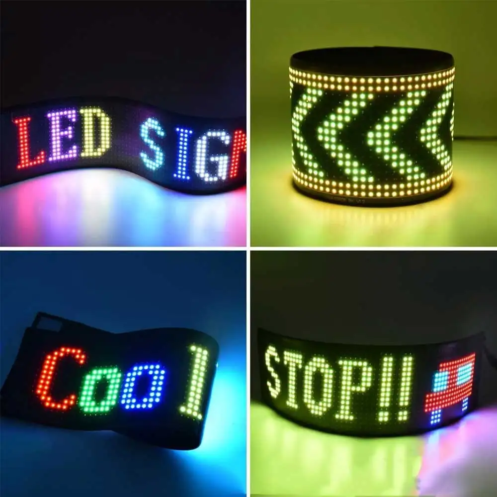 รูปสินค้า ป้ายไฟ LED ปรับแต่งได้ ติดรถยนต์