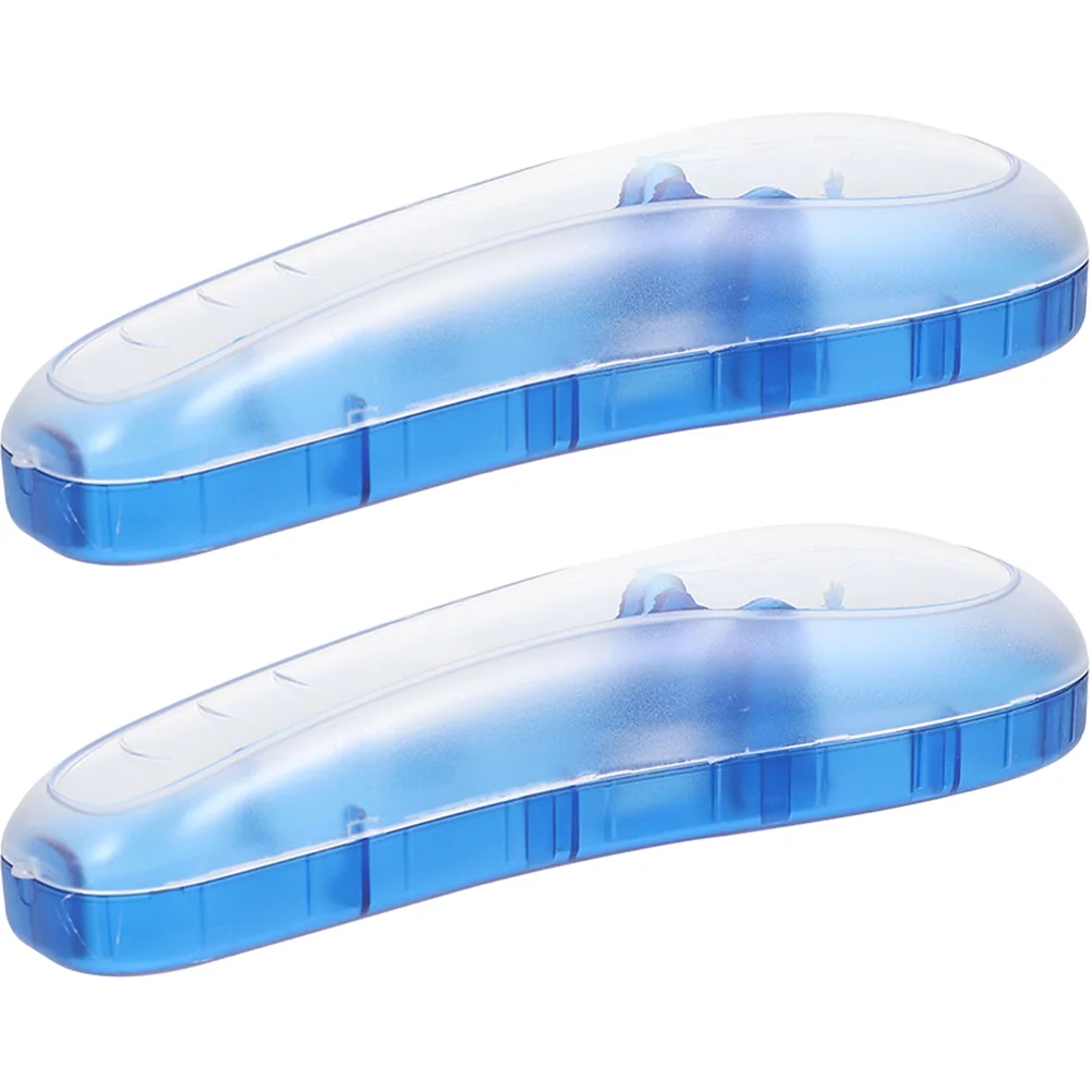 

2 Pcs Razor Storage Box Travel Electric Case Razors Shaver Protective Safety Cases