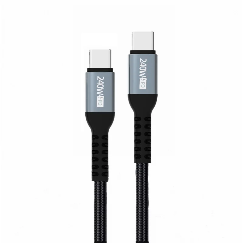PD240WFast charge lineType- CtoCData Cable Double-Headed Compatible100W66W18Wwith Chip240WFast Charge