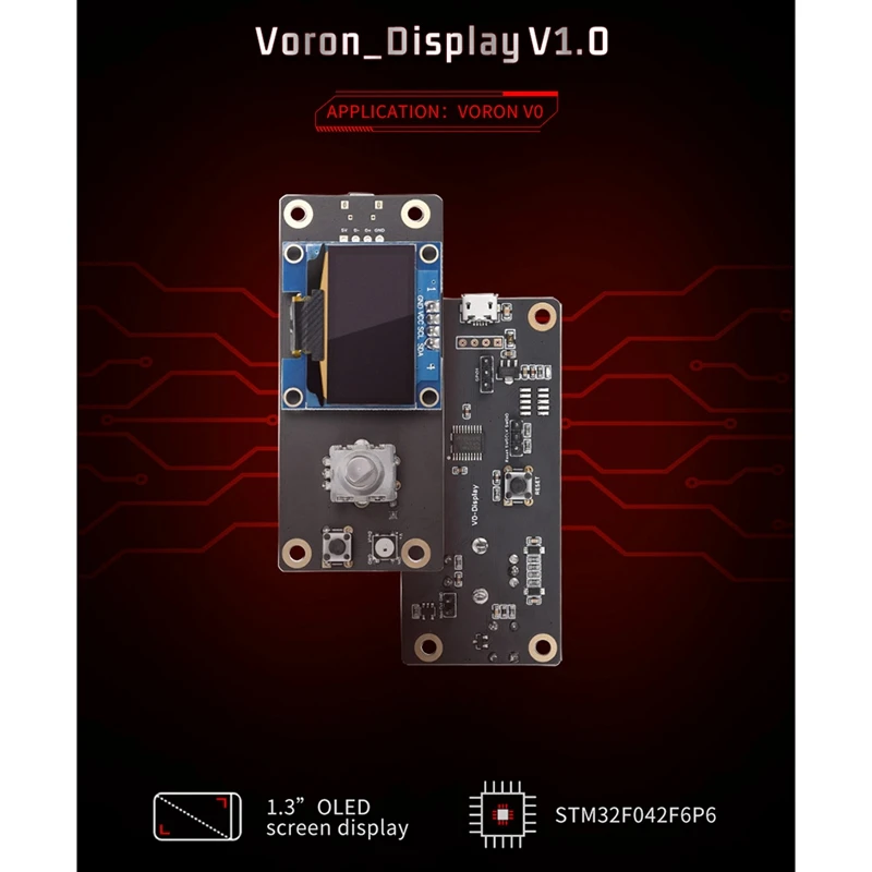 ÷ V0 1.3 ġ OLED ũ   3 B + Voron V0 3D  ׼  RGB Ʈִ Ʈ ÷