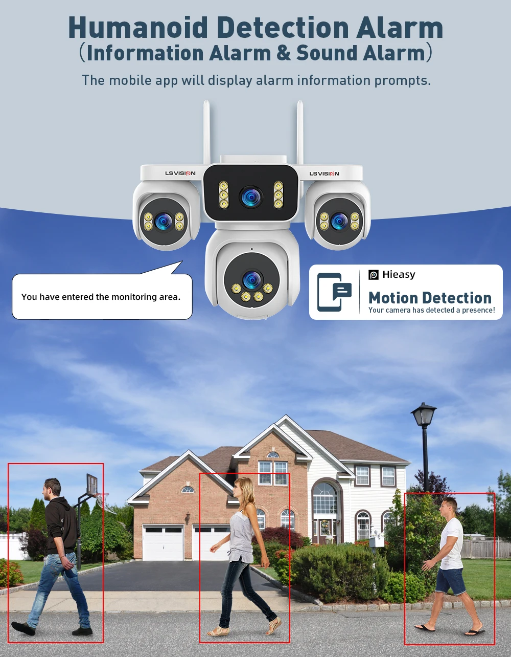 20MP 12X Optical Zoom WiFi IP Camera Outdoor Security Camera PTZ Auto Tracking C