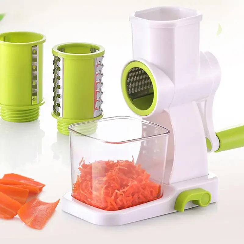 

2024 Hand Crank Vegetable Slicer Set Drum Grater Cheese Grater Vegetable Slicer Drum Fruit Chopper Kitchen Tools & Gadget