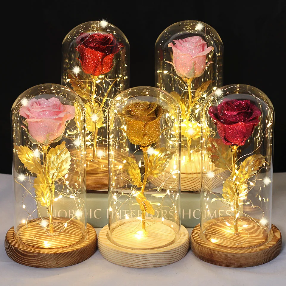 Drop Shipping Galaxy Rose Artificial Flowers Beauty And The Beast Rose drop-shipping-galaxy-rose-artificial-flowers-beauty-and-the-beast-rose