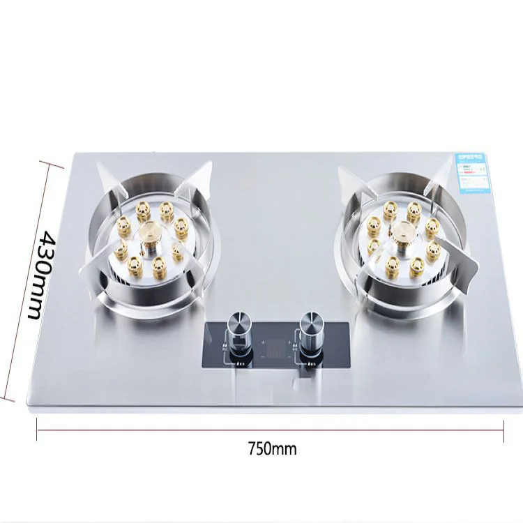 Professional Double Burners Gas Cooking Stove Commercial Durable Strong Firepower Table Gas Cooktop Cooking Food