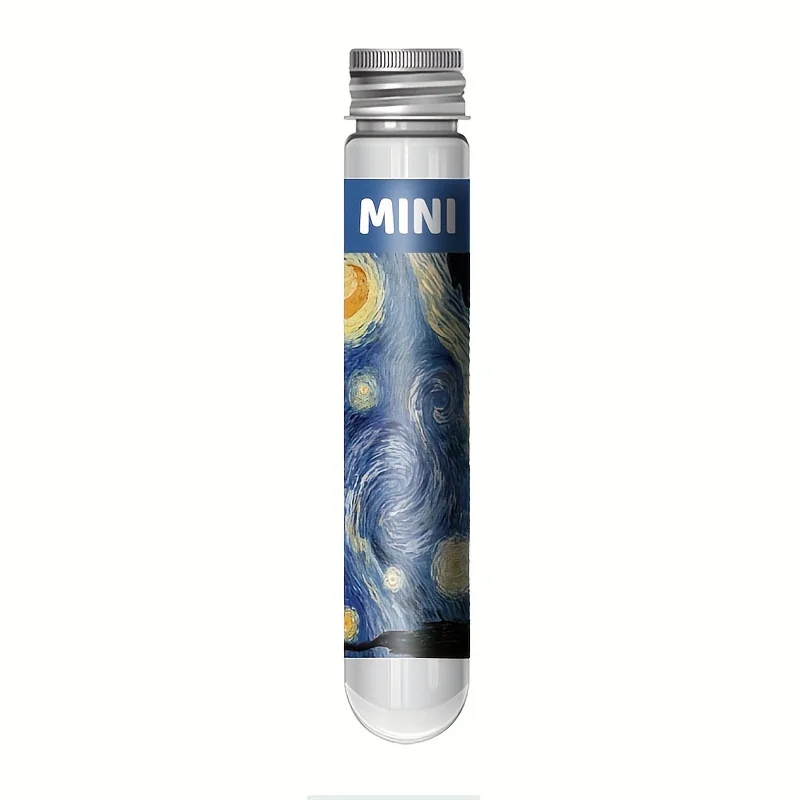 Wooden Jigsaw Puzzles Jigsaw Puzzles Test Tube Puzzle Mini Jigsaw Puzzle Educational Puzzles 150pcs Test Tube Jigsaw Puzzle World Famous Painting Van Gogh The Starry Night Christmas Gift