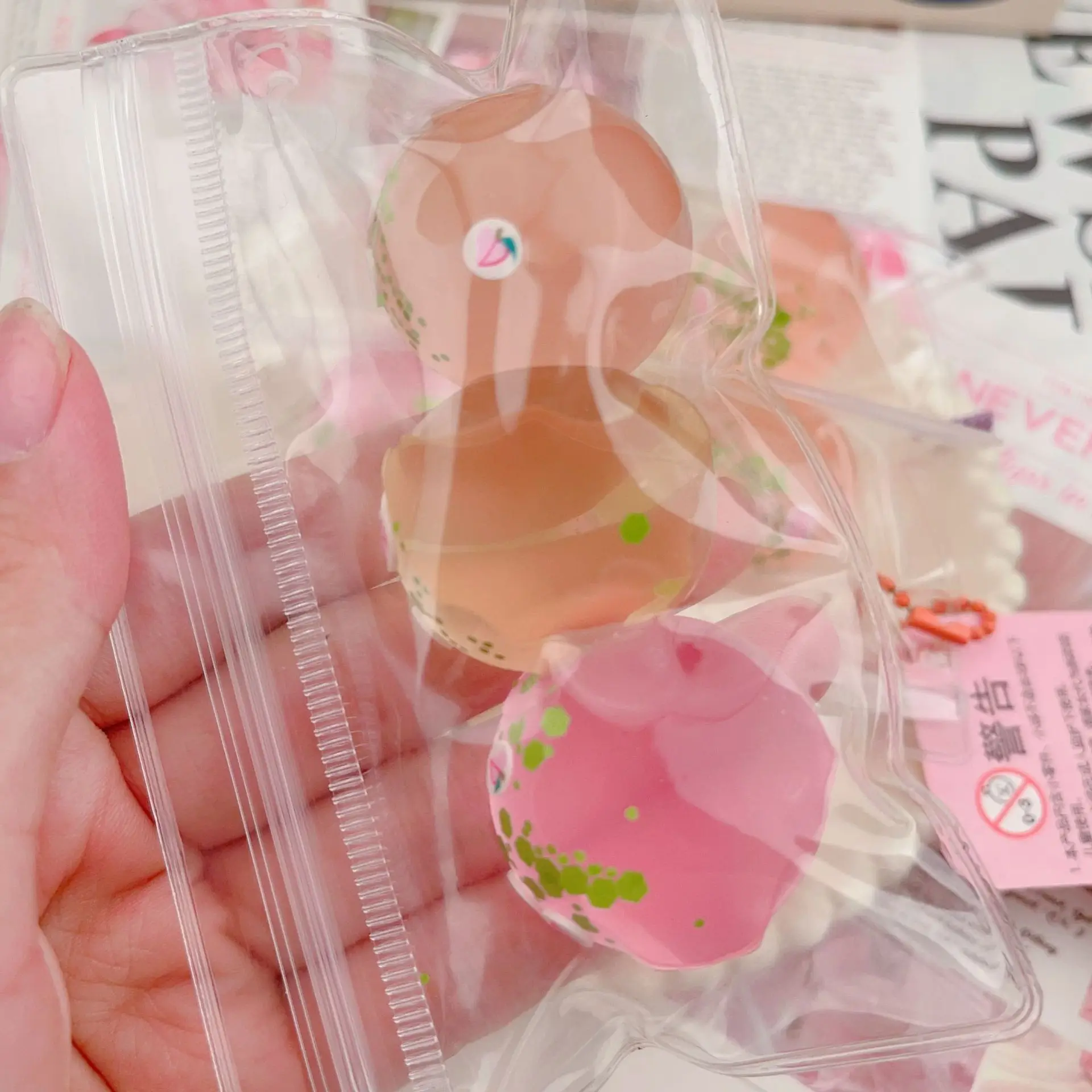 Three Balls  Mochi Taba Squishy Peaches Bobos Sugar Balls Restlessness Decompression Toy Muscle Weakness Restlessness Kids Gift 4