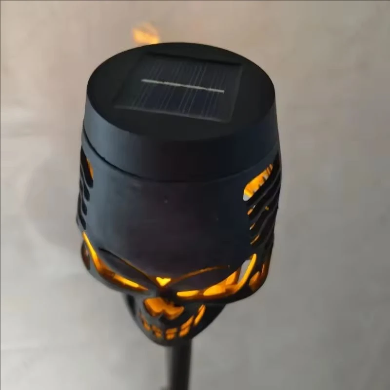 12LED Solar Flame Torch Lights Flickering Light Waterproof Garden Decoration Out