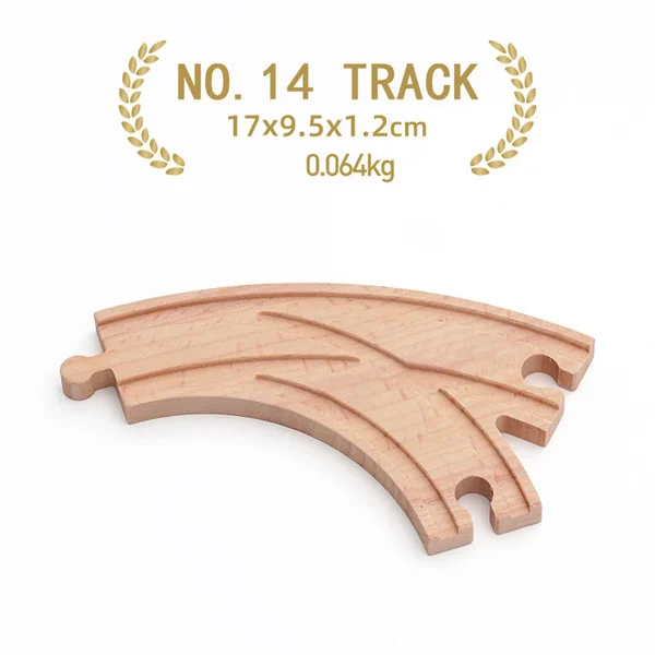 Deluxe Wooden Train Track Accessories Set for Kids - Premium Quality Railway Toys