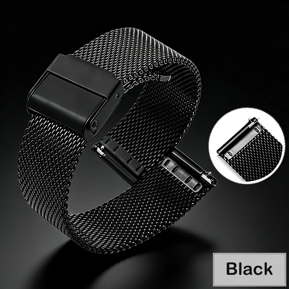 Stainless Steel Metal Replacement Strap, 20mm 22mm,