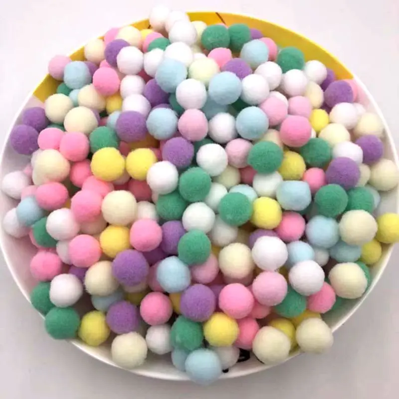 thumbnail image 1 of 20/100/200/300/500 piezas de juguetes para gatos, lindas y divertidas pelotas de peluche elásticas, juguetes creativos y coloridos para gatos, pelotas interactivas, juguetes para masticar, 1 of 5