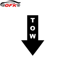 

TOW HOOK ARROW Vinyl Decal Personality Car Sticker Black/Silver 11CM*6.3CM