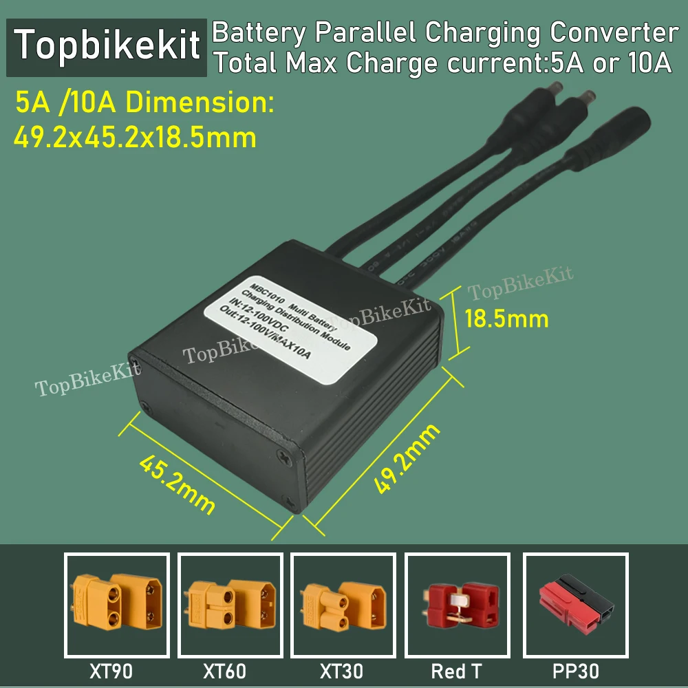 12V-100V 5A/10A 2-3-4-포트 병렬 배터리 충전기 모듈 2 in 1/4 in 1 배터리 충전기 모듈 쿼드 배터리 충전 모듈
