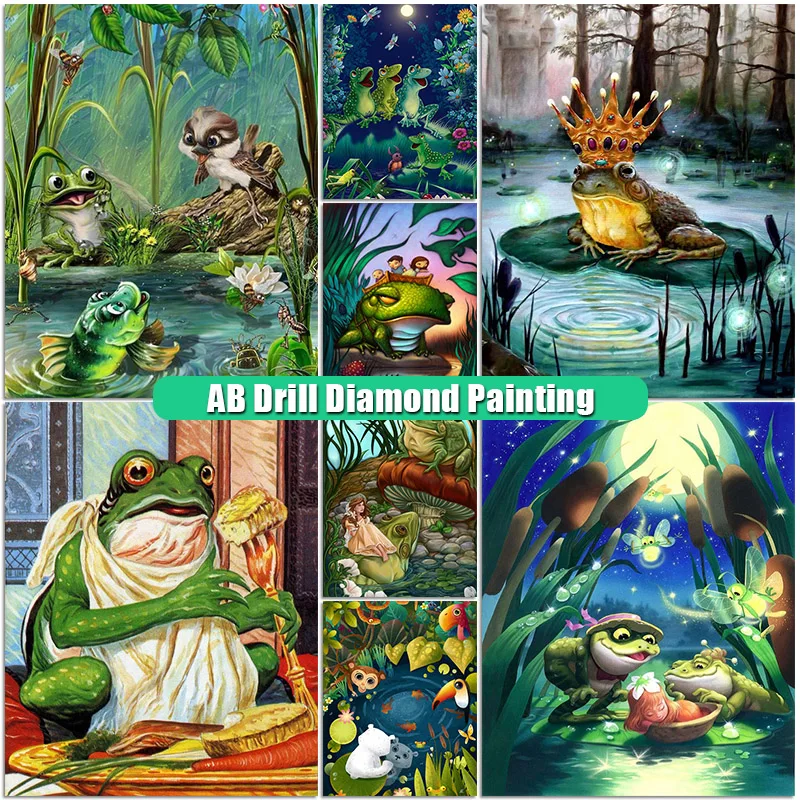 MoriYuan5DDiyCartoonFrogPrinceCrossStitchKitsDiamand