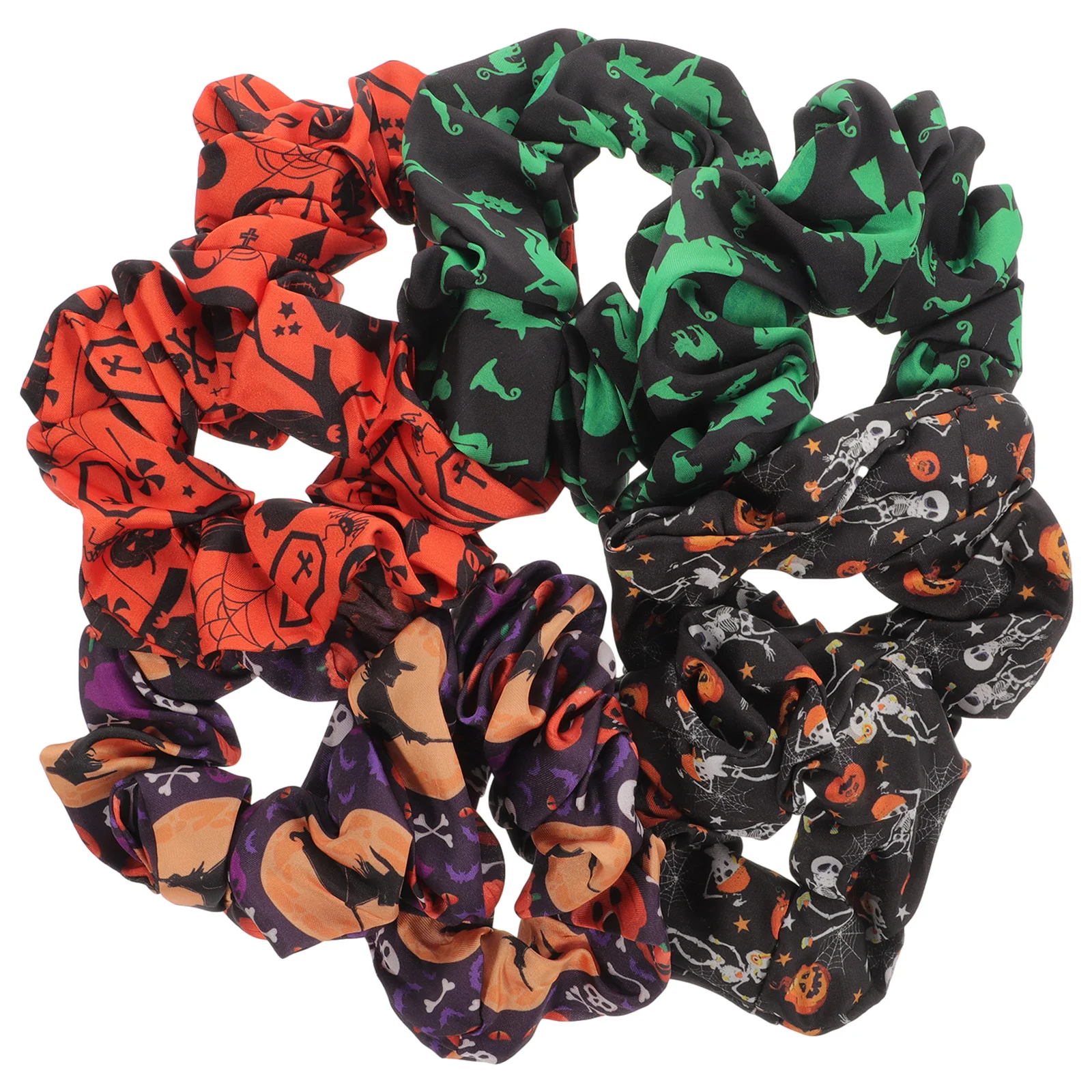 

8 Pcs Halloween Hair Tie Gummies Band Girls Accessories Holder Jewelry Headdress Accessory Elastic