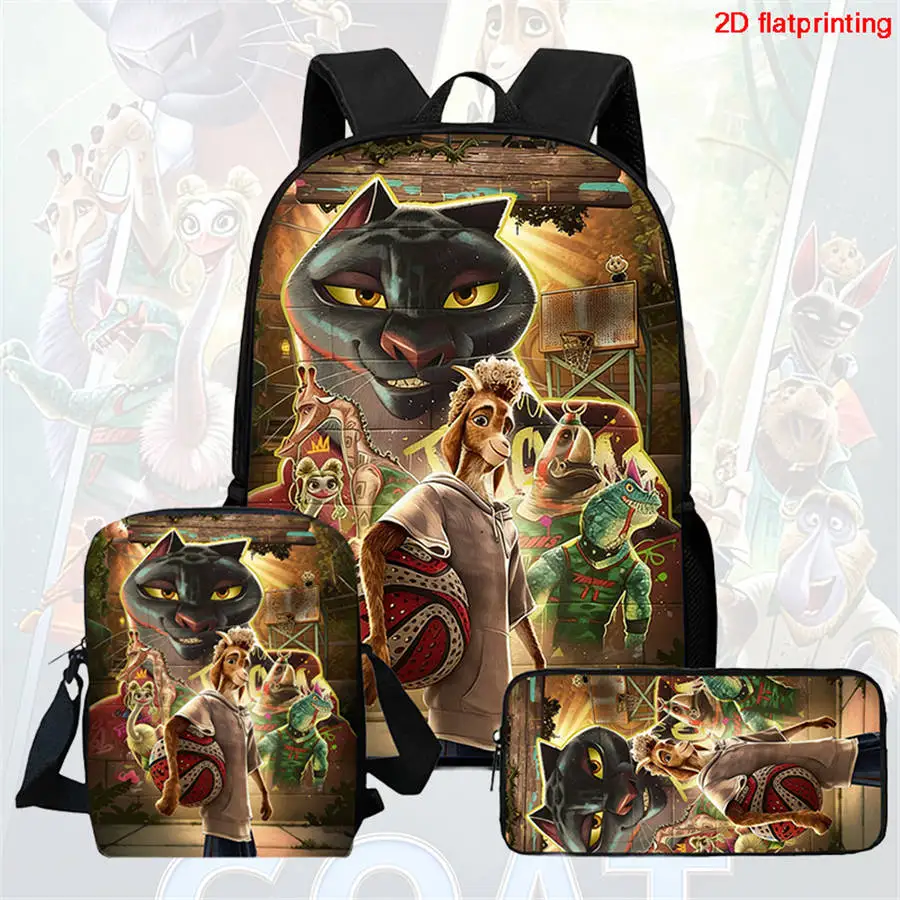Cartoon GOAT Children's School Bag With Shoulder Strap Pencil Bag For Boys And Girls, Lightweight Children's Backpack 1