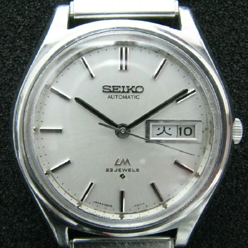 1981 'Lm(Lord Matic) Orologio Da Uomo Automatico Con Doppio Calendario (Settimana Giapponese) Seiko 5606A