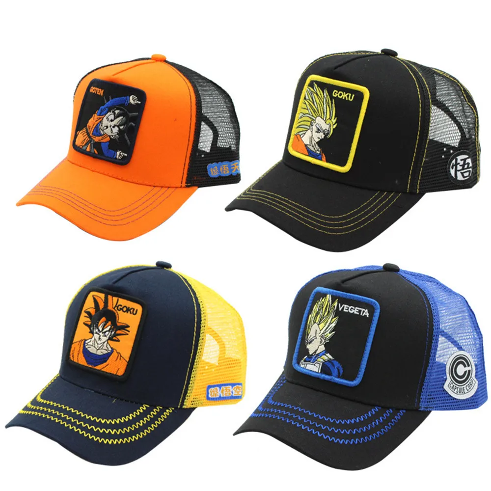 New Brand Anime DRAGON BALL Z Snapback Cap Cotton Baseball Cap Son