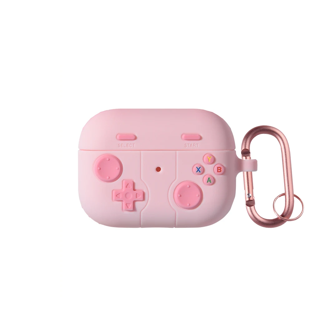 Cartoon Gamepad 3D Shockproof Silicone Earphone Case with Hook
