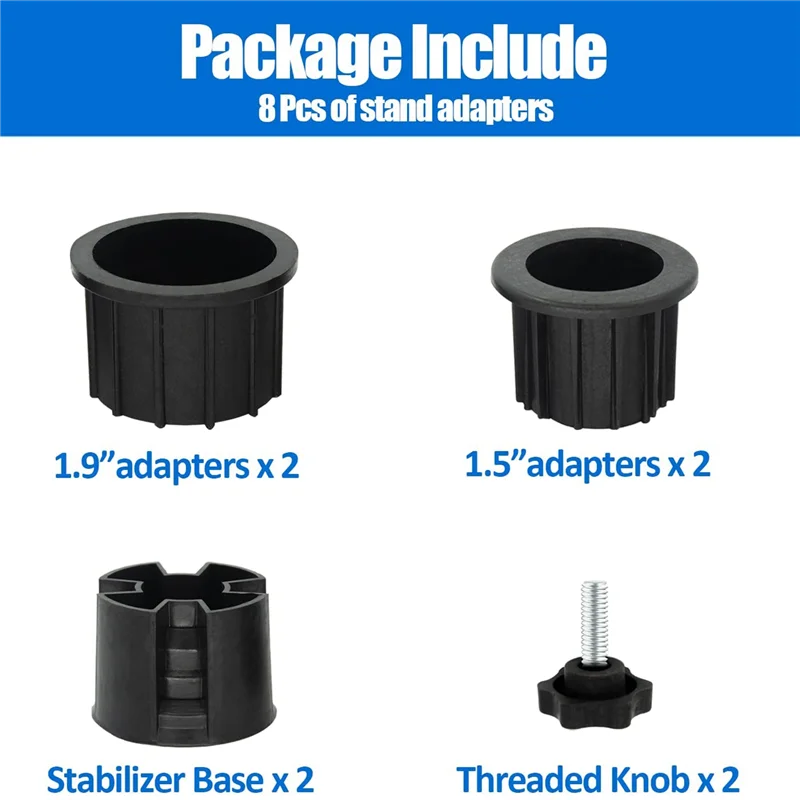 A04I 8 Pcs Umbrella Base Stand Hole Ring Plug Cover and Cap Patio Umbrella Stand Replacement Parts Stand Base Stabilizer