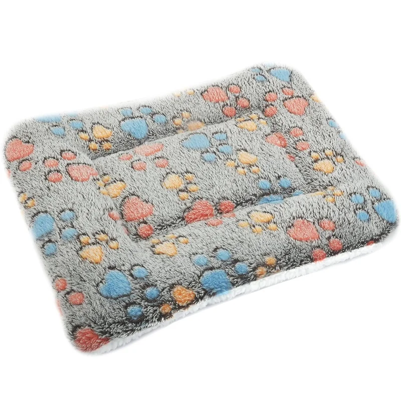 Pet Bed Flannel Thickened Dog Cat Sleeping Mat Winter Warm Blanket