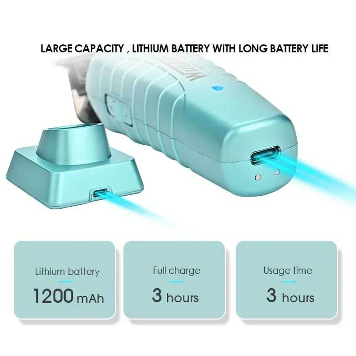 プロ用 WMARK オールメタル コードレスバリカン デジタル表示付き Amazon.co.jp: WMARK プロフェッショナル バーバー コードレス