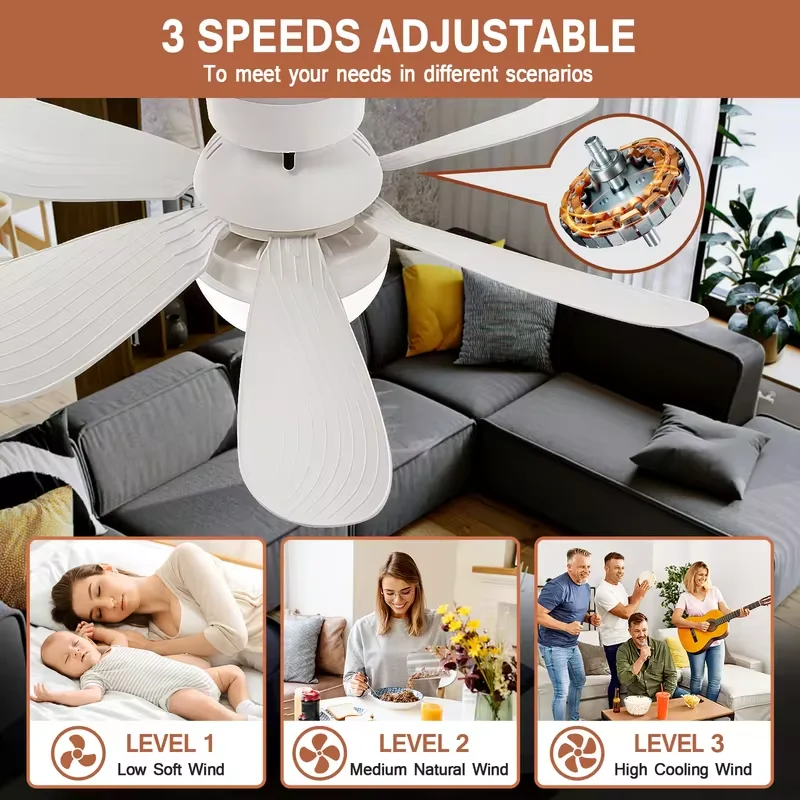 LED 30W ceiling fan light E27 remote dimming function suitable living room study home use ceiling fan led ceiling fan lights led fan light