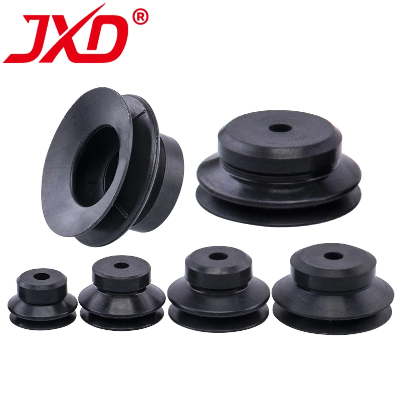 Silicone Vacuum Suction Cup JXD CONVUM PJG Series 4/6/8/10/15/25/30/35/40/50 MM Double Layer Round