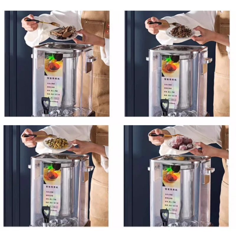 Tea Drinking Machine Boiled Chinese Medicine Commercial Hot Juice Barrel Intelligent Sour Plum Pear Soup Boiling Water Dispenser
