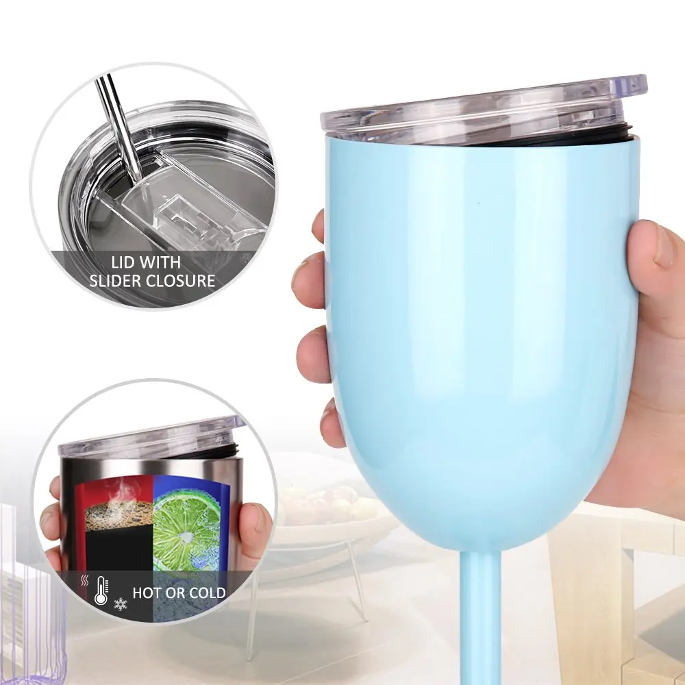 Stainless steel wine glass in cocktail shape, ideal for stylish drinks and home bar use. Free shipping to Singapore included.