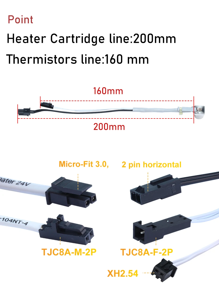 B3950, Termistor ou, ender 3 V6, Hotend,