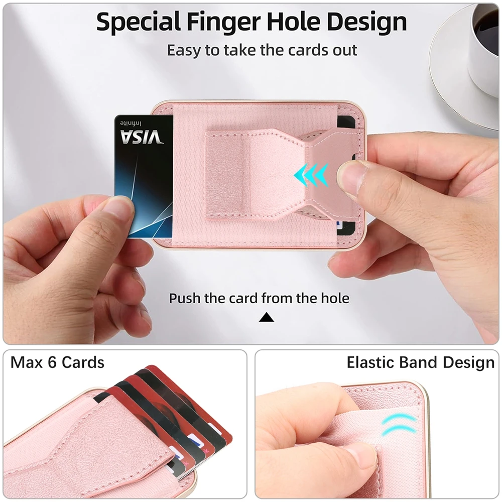 Universal Magnetic Card Holder with Kickstand