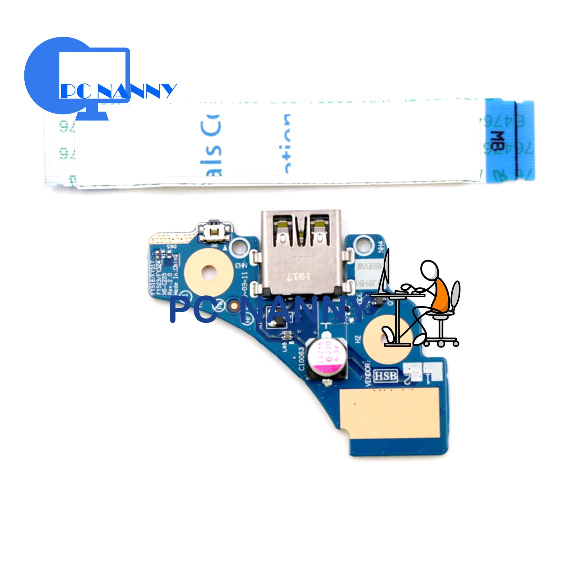 

PCNANNY FOR Lenovo Laptop Y7000P Y545 Y530 Power Switch USB Board NS-C225 5C50S24939
