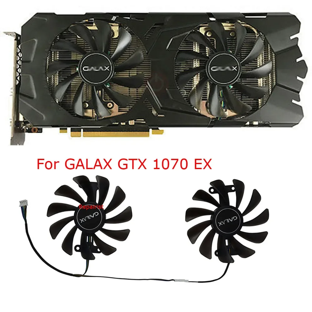 2Pcs/Set,Video Cards Fan Cooler,For GALAX GTX1070 EX,For GALAX GTX