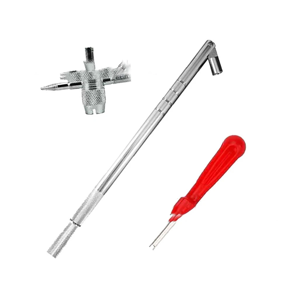 

Valve Installation Tool Set Steel Disassembly Multifunctional Core Key Wrench