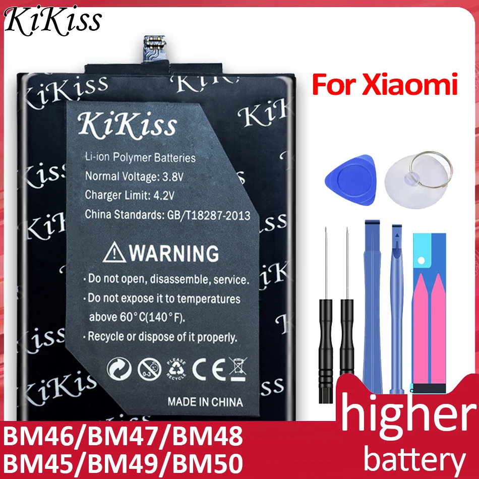 

For Xiaomi Redmi Hongmi Note Mi Max 2 A2 3 3S 4 4A 4C 4X Mix 5 mi5 5A 5X 5S 6 6X 7 8 9 Lite Plus Pro Pocophone F1 Phone Battery