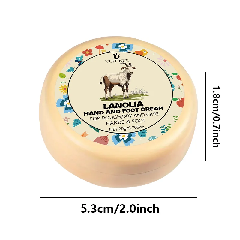 20g Lanolin Foot Cream - Suitable for chapped soles and heels, moisturizes chapped soles and heels, prevents the soles of the fe