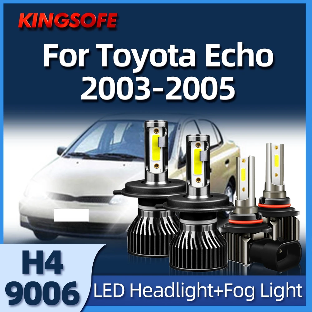 

KINGSOFE 12000LM LED Car Headlight Bulb Auto Lamp 6000K COB Chips 12V Fit For Toyota Echo 2003 2004 2005