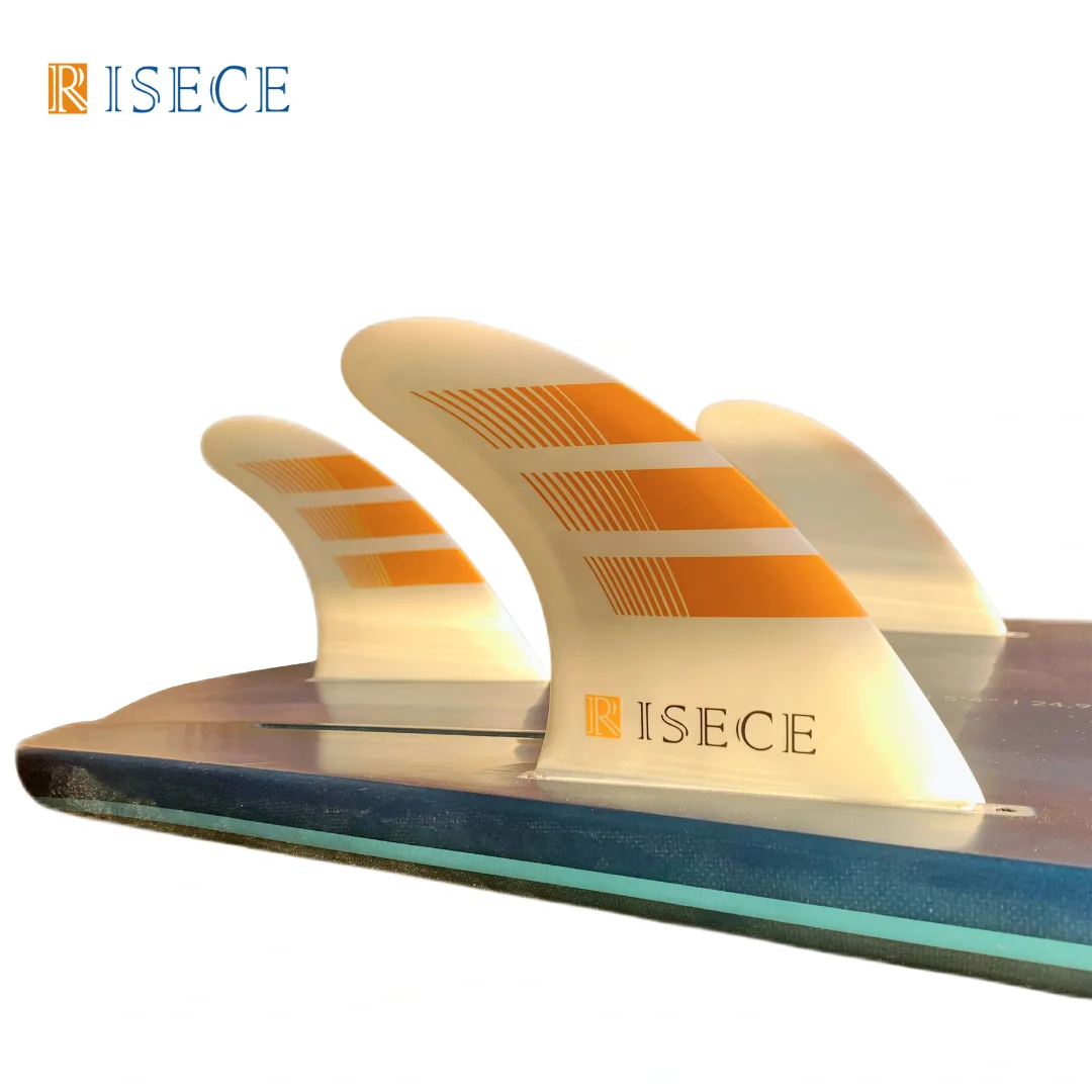 FCS II Honeycomb Surfboard Fins Single Tab MF-L Size Tri Fins Fiberglass Surfboard 3pcs per set for Surfing