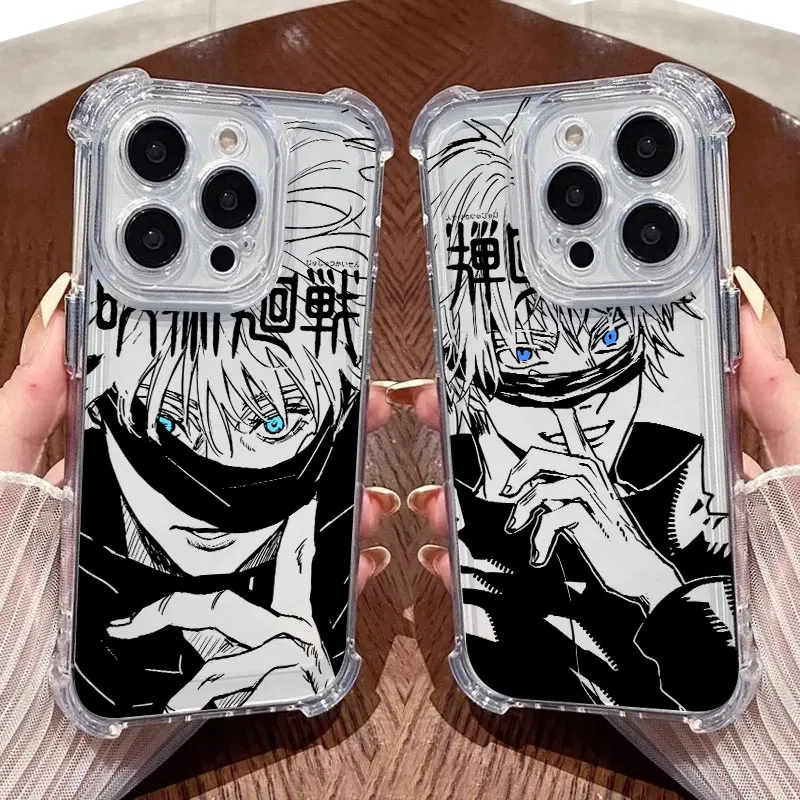 Jujutsu Kaisen Gojo Satoru Clear Shockproof Phone Case