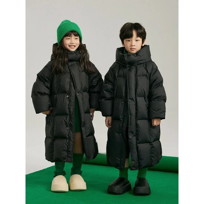 Children Jackets Girls Coat Winter Hooded Long Coat for Boys and Girls