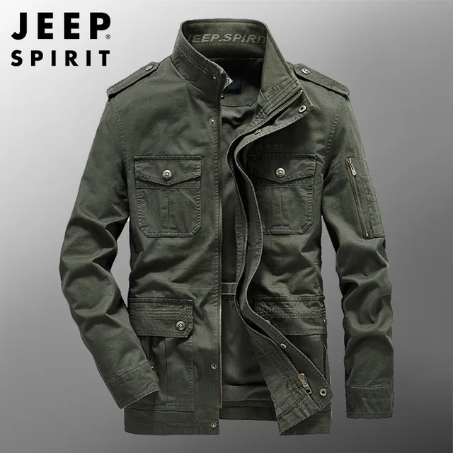 남성의 봄과 가을 옷장에 필수적인 세련된 편안함: JEEP SPIRIT 재킷