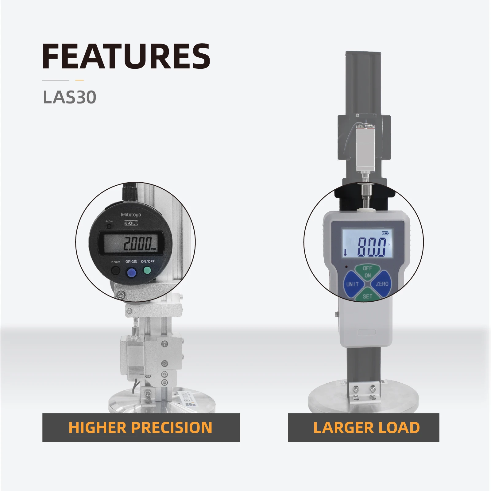 LAS30 Force 80N 마이크로 전기 리니어 액추에이터 로봇 자동화 및 의료 장비용 스트로크 30mm