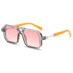 Luxury Retro Vintage Square Pilot Sunglasses - Unisex UV400 Fashion Shades (As picture)