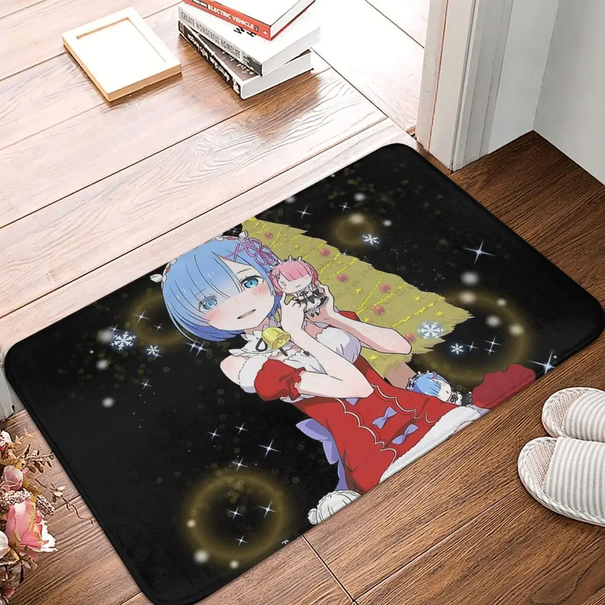 

Anti-Slip Rug Doormat Living Room Mat Rem Christmas Re Zero Balcony Carpet Indoor Decor